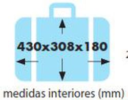 Maleta Aluminio 4 Ruedas + Bolso 198154