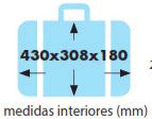 Maleta Aluminio 4 Ruedas + Bolso 198154