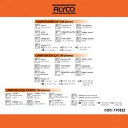 Maleta De Aluminio Con 120 Herramientas ALYCO ORANGE, Referencia 170822