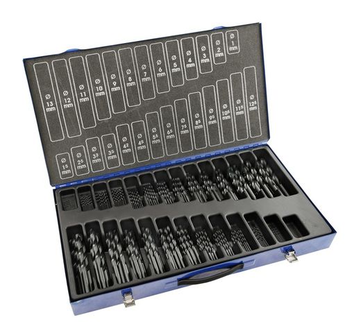 Maletin Surtido De Brocas de 1-10 x 0.50 (170 brocas) y  de 1-13 (220 brocas)  Din 338 N, Ref. 1470