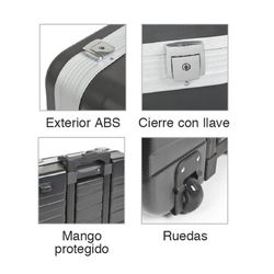 Maletín RATIO Rigidbox 6558-1 Resistente, ligero y con capacidad para transportar hasta 25 kg. Referencia 6558H1