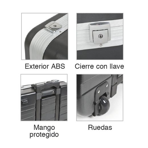 Maletín RATIO Rigidbox 6558-1 Resistente, ligero y con capacidad para transportar hasta 25 kg. Referencia 6558H1