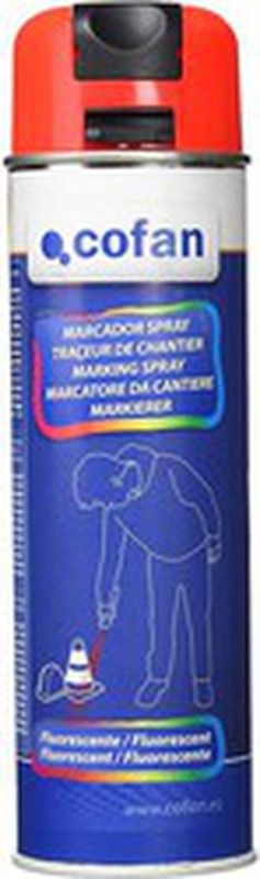 Spray Marcador Fluorescente de Obra | Varios Colores | Envase 500 ml