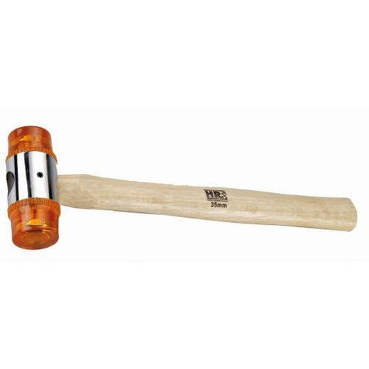 Martillo De Bocas De Pvc Con Mango Madera ALYCO ORANGE Diametro 35 Milimetros, Referencia 170176