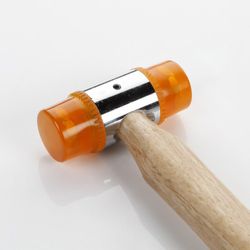 Martillo De Bocas De Pvc Con Mango Madera ALYCO ORANGE De Diametro 40 Milimetros, Referencia 170178