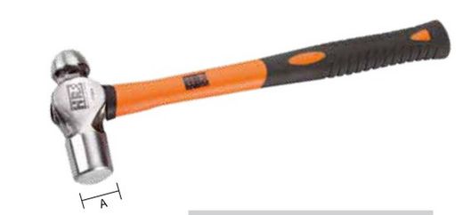 Martillo De Bola Mango De Fibra De Vidrio ALYCO ORANGE de 450 Gramos, Referencia 170150