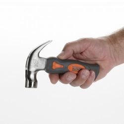 Martillo Corto Uña Curva Americano Mango Fibra Vidrio ALYCO ORANGE 220 Gramos, Referencia 170145