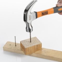 Martillo Uña Curva Americano Mango De Fibra De Vidrio ALYCO ORANGE , Referencias 170140 y 170142
