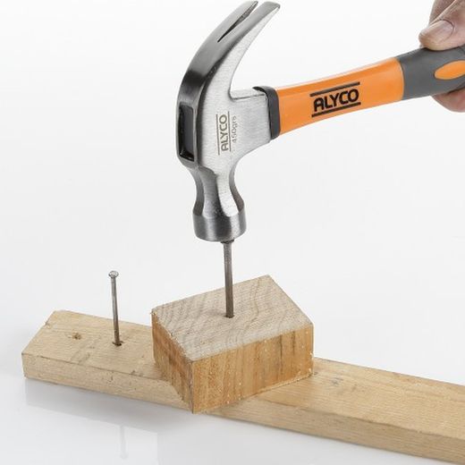 Martillo Uña Curva Americano Mango De Fibra De Vidrio ALYCO ORANGE , Referencias 170140 y 170142