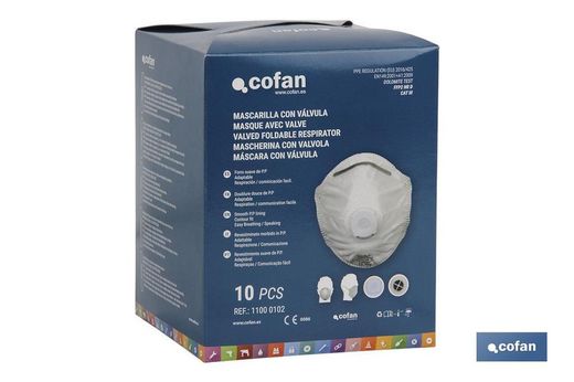 Mascarilla Con Valvula Ffp2 Nr (D) Cat Iii