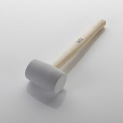Maza De Goma Blanca Con Mango De Madera ALYCO, Referencia 196785 Y Referencia 196786