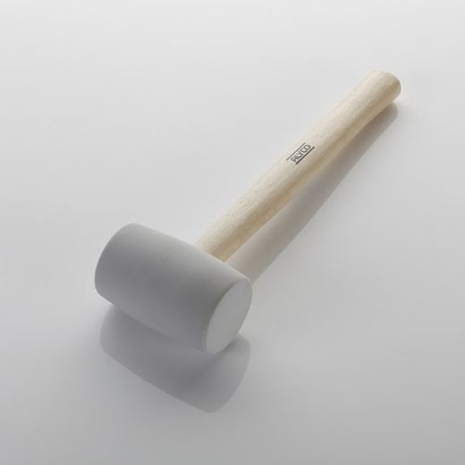 Maza De Goma Blanca Con Mango De Madera ALYCO, Referencia 196785 Y Referencia 196786