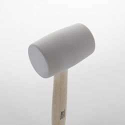 Maza De Goma Blanca Con Mango De Madera ALYCO, Referencia 196785 Y Referencia 196786