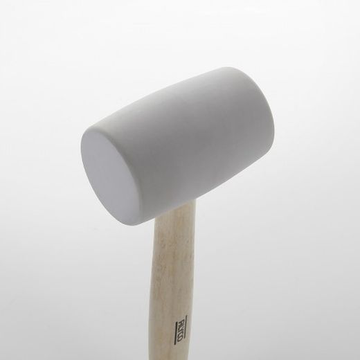 Maza De Goma Blanca Con Mango De Madera ALYCO, Referencia 196785 Y Referencia 196786