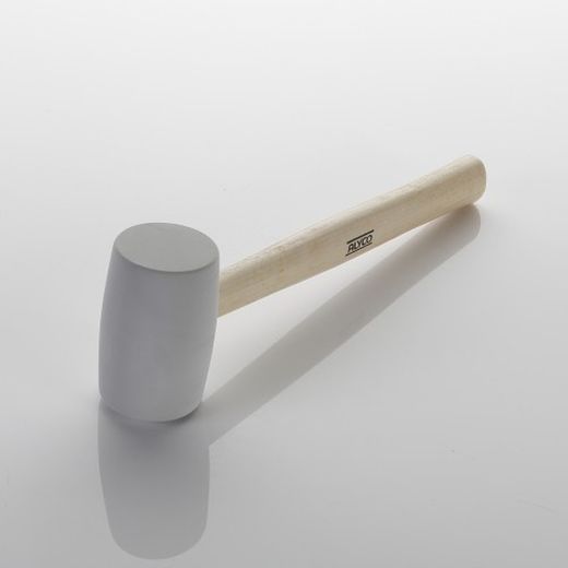 Maza De Goma Blanca Con Mango De Madera ALYCO, Referencia 196785 Y Referencia 196786