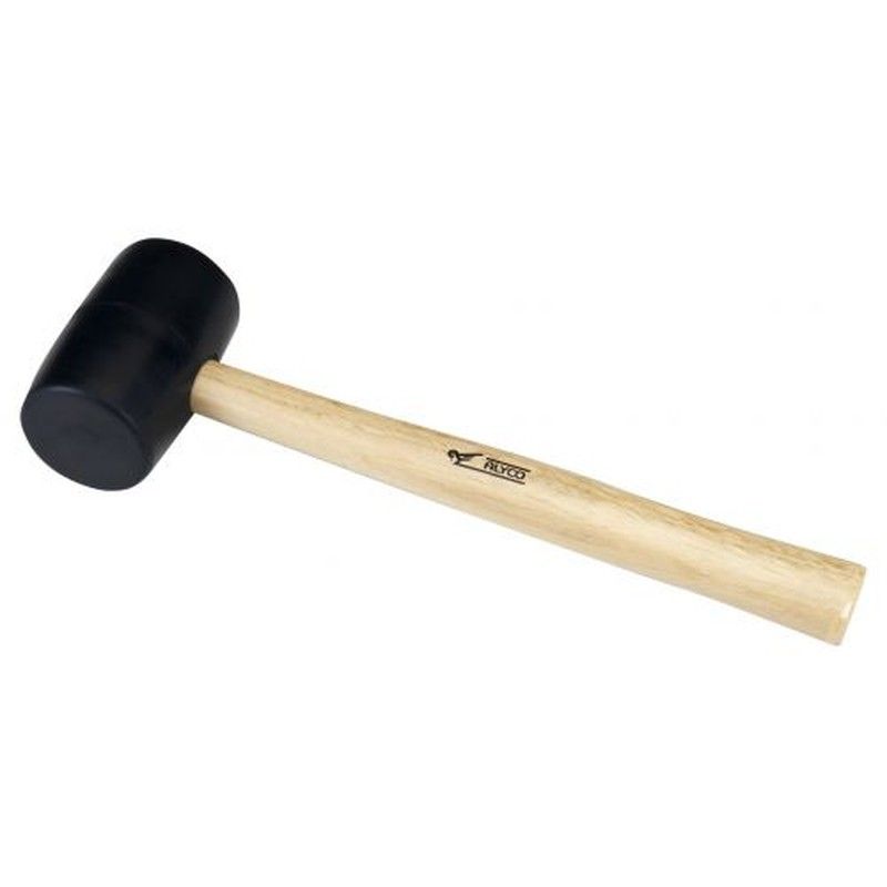 Maza De Goma Negra Con Mango De Madera ALYCO, Referencia196780 A Referencia 196783