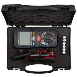 Medidor De Aislamiento Pce It100. Detecta Con Tensiones Auxiliares De 125 V, 250 V, 500 V Y 1000 V Resistencias De Aislamiento Hasta Máx. 4000 Mω. Este Medidor De Aislamiento Mide Además Bajas Resistencias Hasta 400 Ω