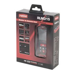 Medidor de distancias láser profesional RATIO RLM315 Máxima precisión. Ref. 6977H60