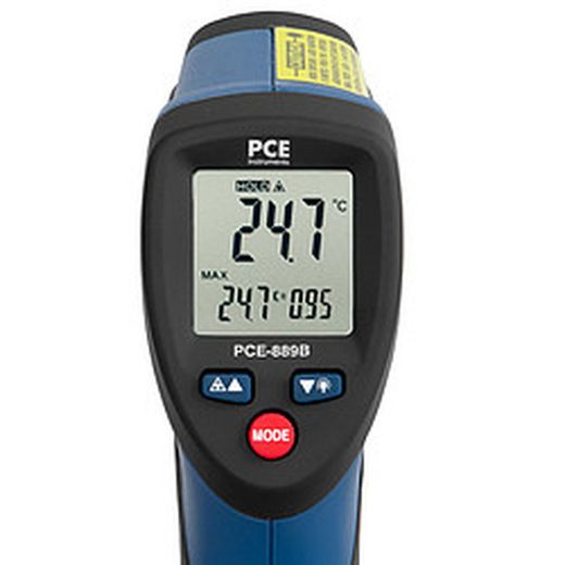 Medidor De Temperatura Pce-889b. El Medidor De Temperatura Es, Gracias A Su Excelente Relación Calidad/Precio, Ideal Para El Ámbito Privado E Industrial. El Medidor De Temperatura Es Un Aparato Sin Contacto.