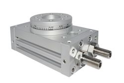 Cilindro Neumatico Rotativo, Mesa Giratoria Doble Efecto Magnetico, Regulacion Total Del angulo De Giro 0-190º, Referencia RT01