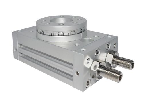 Cilindro Neumatico Rotativo, Mesa Giratoria Doble Efecto Magnetico, Regulacion Total Del angulo De Giro 0-190º, Referencia RT01