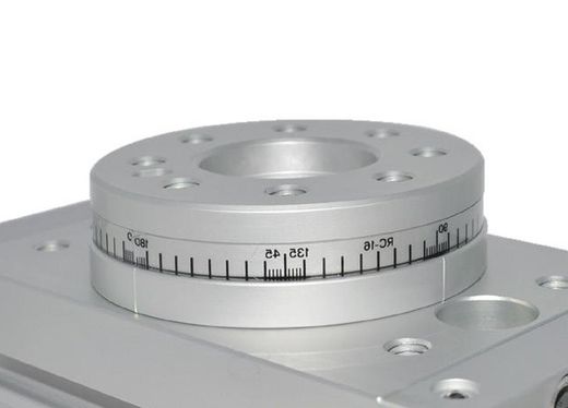 Cilindro Neumatico Rotativo, Mesa Giratoria Doble Efecto Magnetico, Regulacion Total Del angulo De Giro 0-190º, Referencia RT01