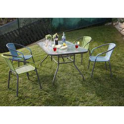 Mesa rectangular jardín Basic Gran durabilidad. Ref. 8704N175