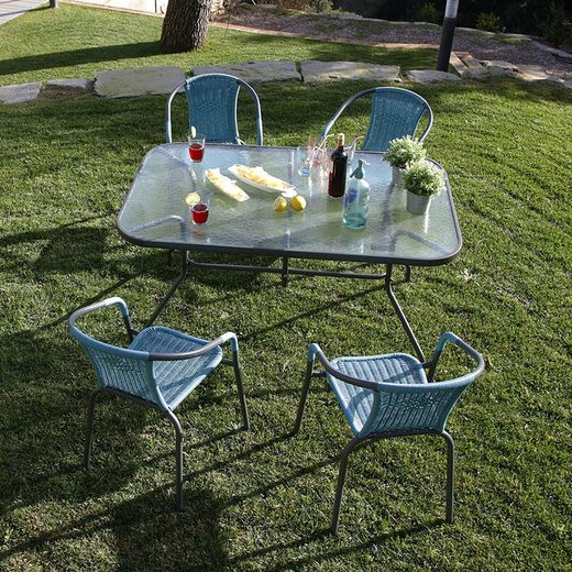 Mesa rectangular jardín Basic Gran durabilidad. Ref. 8704N175