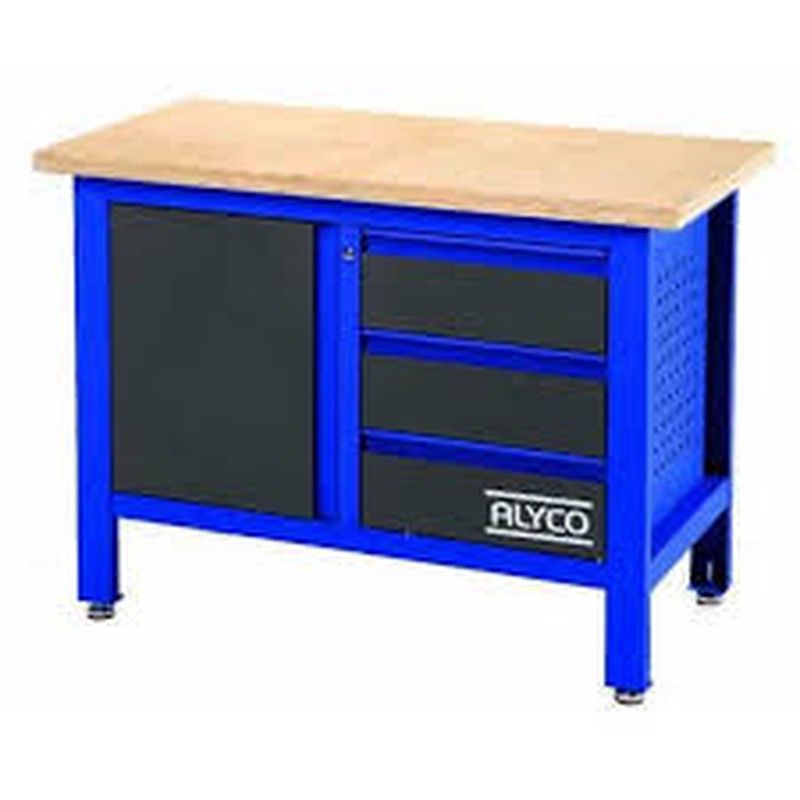 Mesa Trabajo 3 Cajones+Porton 1000x600x865mm