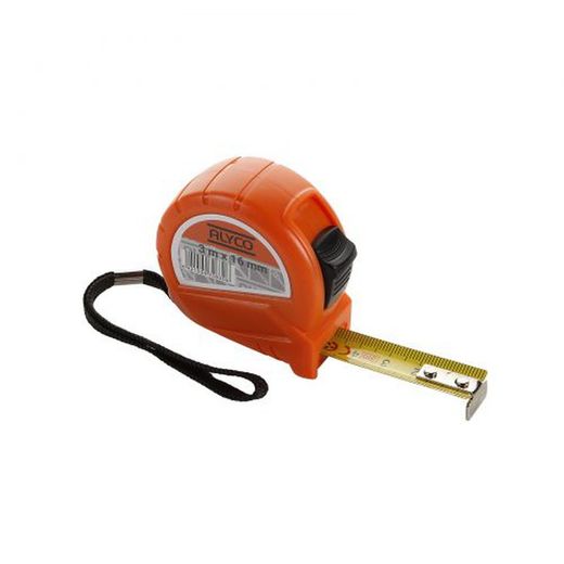 Flexómetro Métalico Cuerpo Bimaterial ALYCO ORANGE, de 3 o 5 Mts., Referencia 170830 y 170832