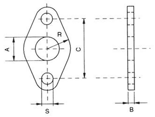 Brida Plana De Acero, Referencia MFL