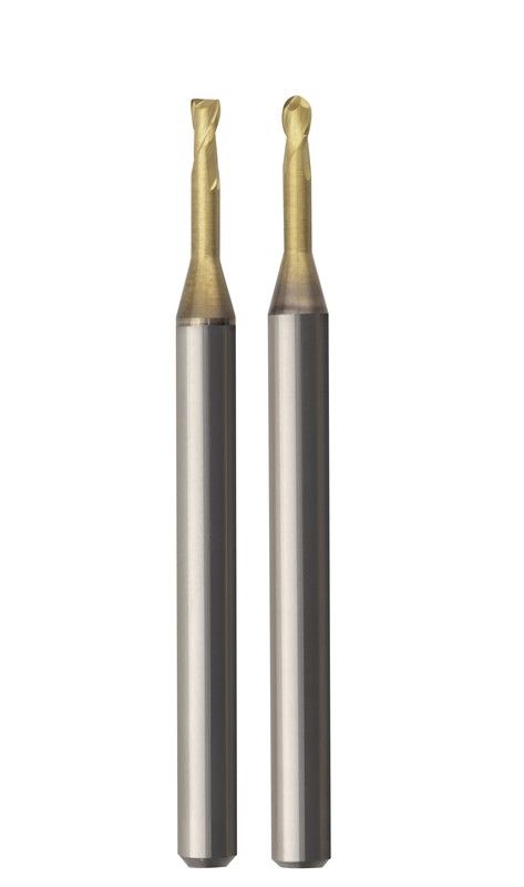 Microfresa de 2 Labios Plana de Metal Duro Alto Rendimiento, Grano Uf, Referencia 9470