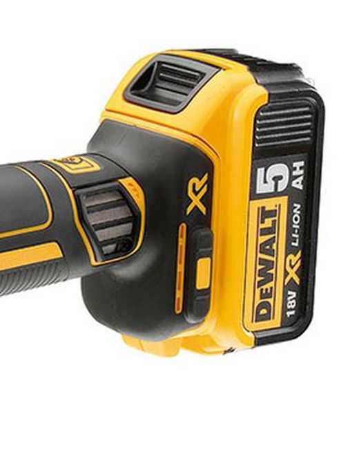 Mini amoladora DEWALT DCG405P2T-QW XR 18V Embrague, freno y arranque electrónicos. Referencia 5596X405