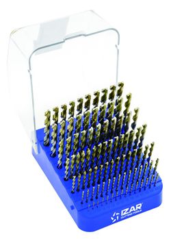 Juego De Brocas Mango Cilindrico, Mini-Cabinet De 1 A 10 X 0.10 mm, 91 Brocas, Din338n Ref. 1406