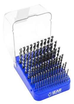 Juego De Brocas Mango Cilindrico, Mini-Cabinet De 1 A 10 X 0.10 mm, 91 Brocas, Din338n Ref. 1406