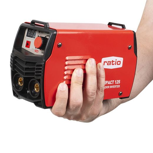 Minisoldador inverter RATIO Compact-125 Compacto, ligero, resistente. Referencia 618XIN125