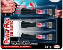 Adhesivo Super Glue 3 Power Flex Gel Mini Trio 3x1 Gramos Loctite