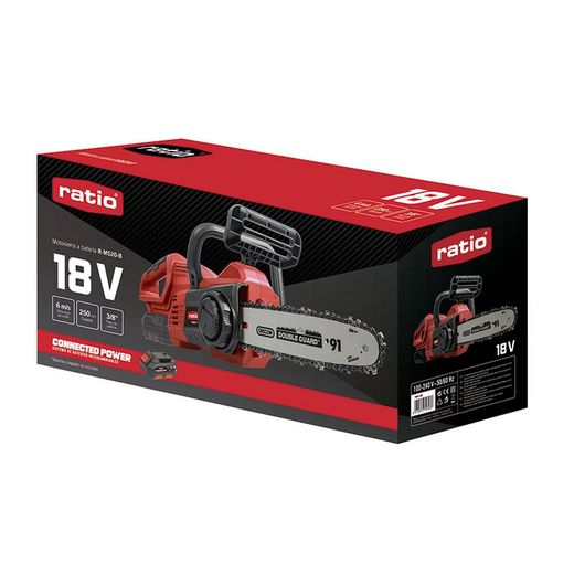 Motosierra a batería RATIO R-MS20-B Connected Power. Ref. 7994X435