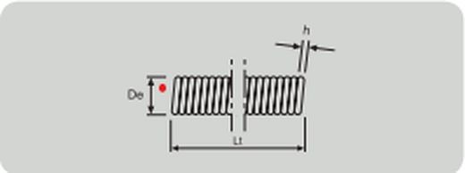 Muelle de traccion cerrados , longitud 1 metro. Referencia MC.