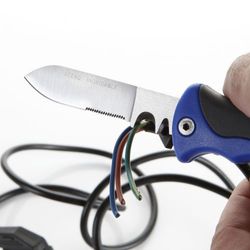 Navaja Inoxidable Para Electricista Mango Bicomponente ALYCO, Referencia 108032