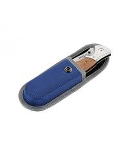 Navaja de acero inoxidable de 85 mm con mango de madera y bolsa de nylon Alyco