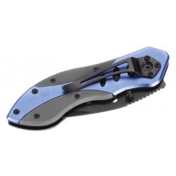 Navaja Faca Plegable Multiuso En Acero Inoxidable De Mango De Aluminio ALYCO, Referencia 101272