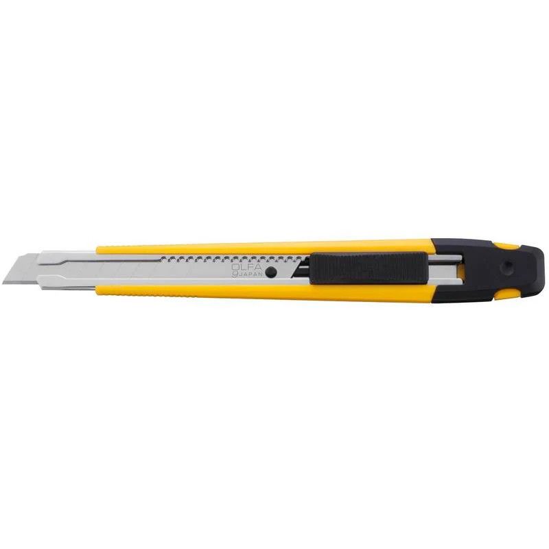 Olfa A-1 - Navaja multiusos de precisión con bloqueo automático A-1 de 9 mm.