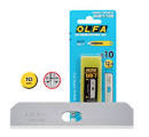 Olfa Skb-7/10b - Cuchilla 50 X 12,5 Mm.Hoja de repuesto SKB-7 SK-7 con borde fino de 90°, paquete de 10.