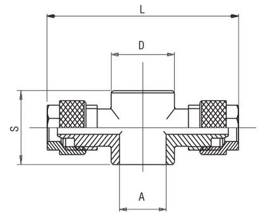 Racor Orientable Doble