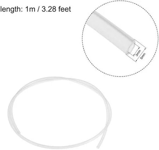 Tubo Neumatico de Poliamida Pa11 Transparente Opaco A Metros, Referencia TR