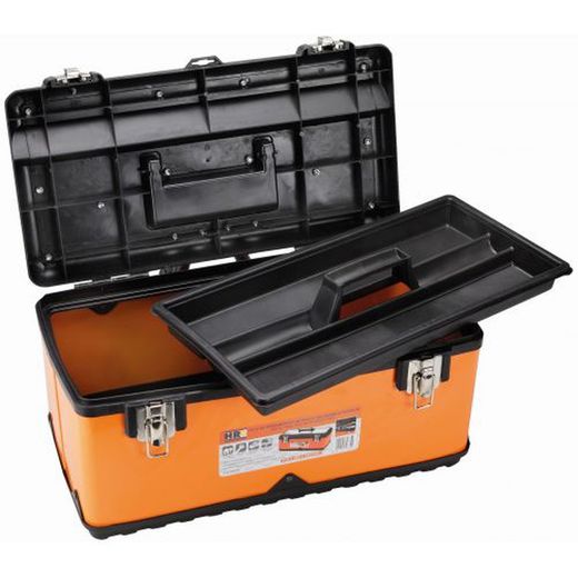 Pack 2 Cajas Metálicas Con Bandeja Interior ALYCO ORANGE, Refrencia 170790