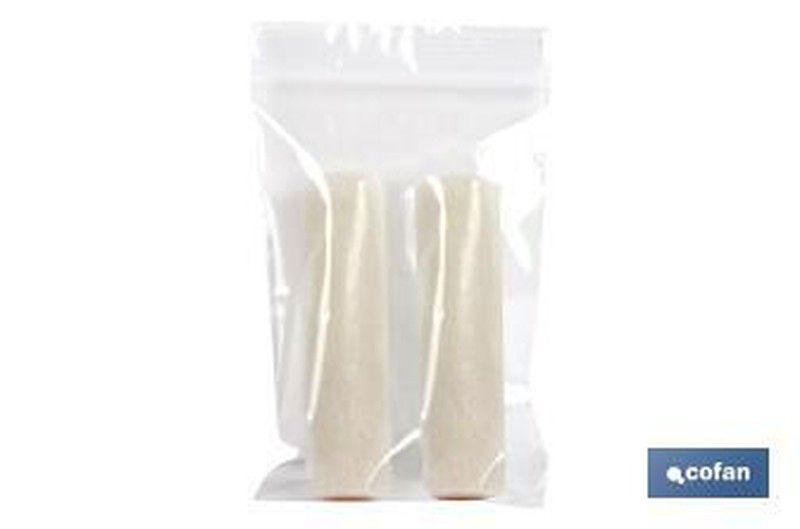 Recambios de mini rodillos en velour (terciopelo) | Pack de 2 unidades | Diferentes medidas. Referencia 15006021