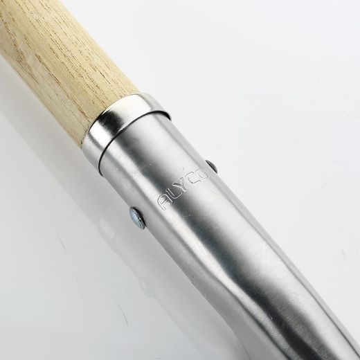 Pala Aluminio grande con Mango de madera con Anilla 360x415 Milímetros. Referencia 198619.