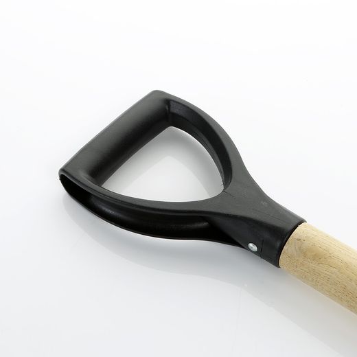 Pala Aluminio grande con Mango de madera con Anilla 360x415 Milímetros. Referencia 198619.